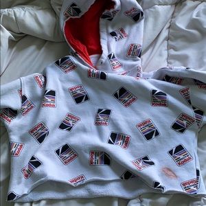 A cropped Kodak hoodie